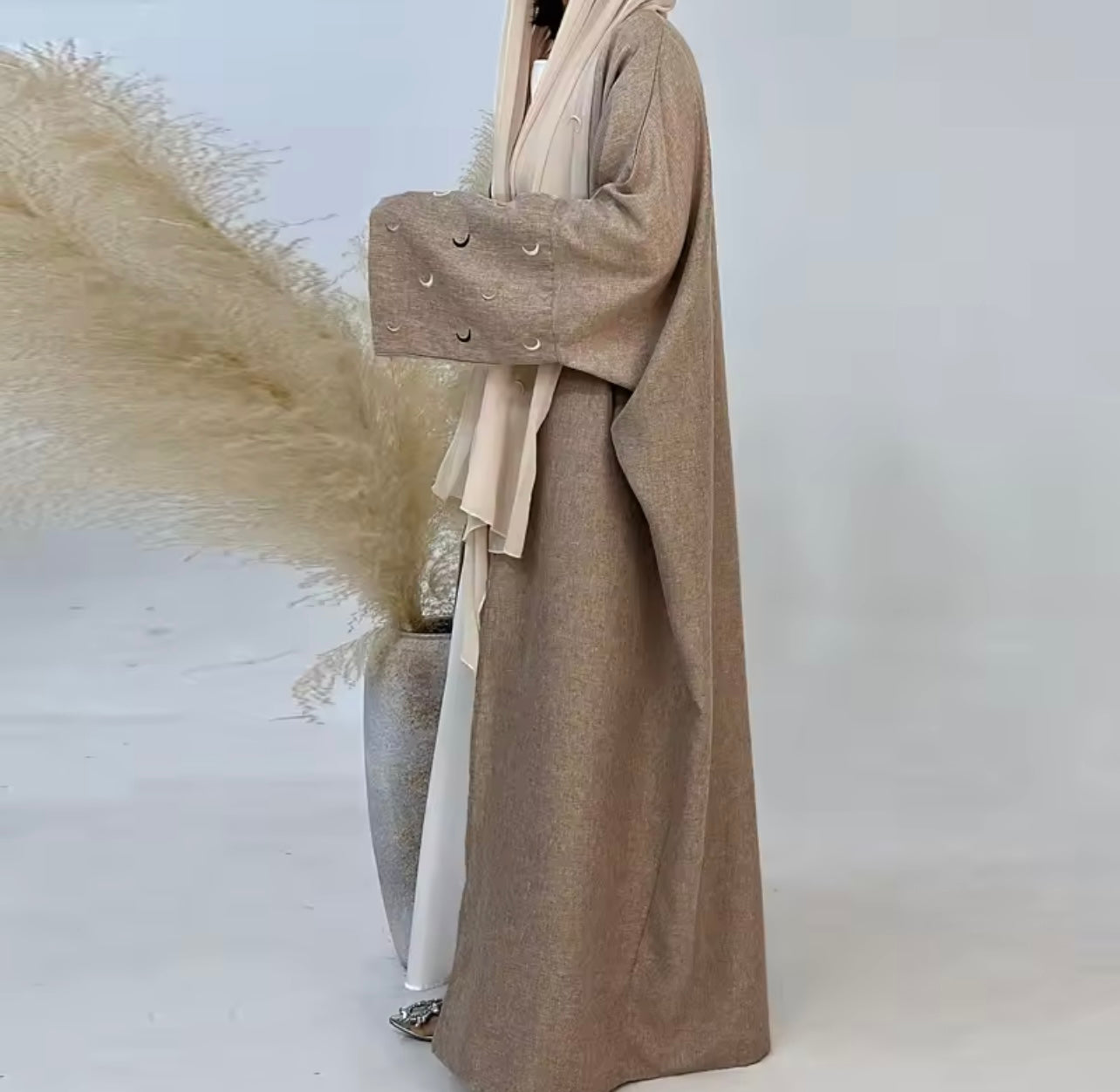 Kimono manches brodées lune