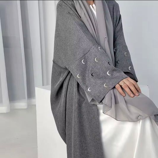 Kimono manches brodées lune
